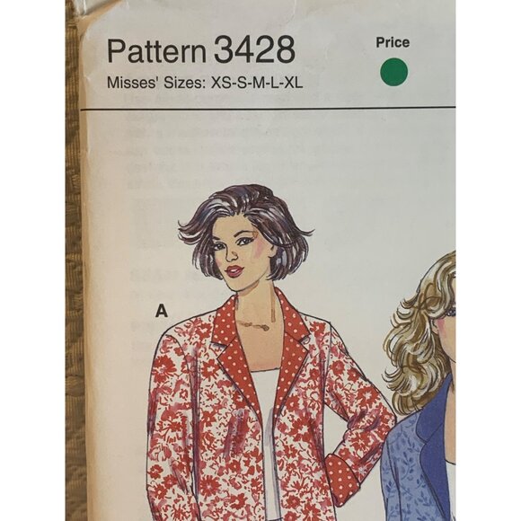 Kwik Sew Misses Jacket Sewing Pattern sz Xs S M L XL 3428 - uncut - Picture 2 of 7